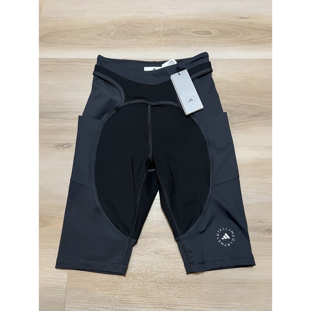 NWT adidas by Stella McCartney aSMC TT BIKE L Training Tights Shorts Size XS